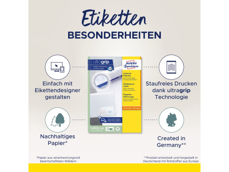 AVERY Zweckform Etiquette universelle, 70 x 36 mm, blanc