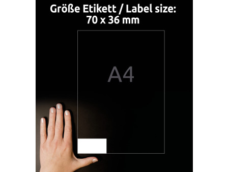 AVERY Zweckform Etiquette universelle, 70 x 36 mm, blanc