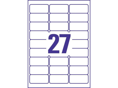 AVERY Zweckform Etiquette universelle, 63,5 x 29,6 mm, blanc