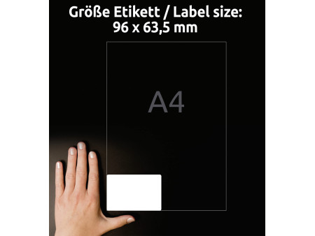 AVERY Zweckform Etiquette universelle, 96 x 63,5 mm, blanc