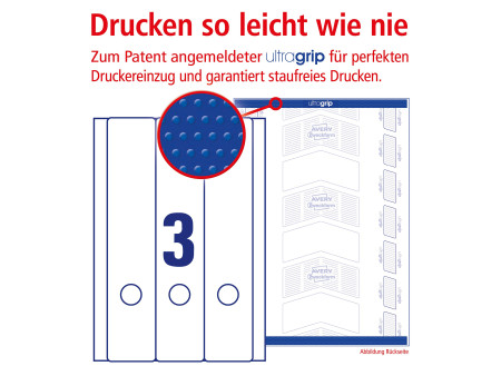AVERY Zweckform Etiquette pour dos de classeur, 59 x 297 mm