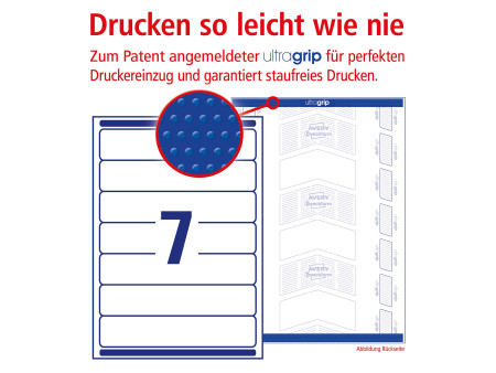 AVERY Zweckform Etiquette pour dos de classeur, blanc