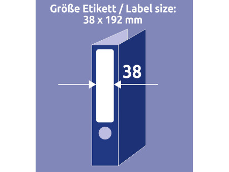 AVERY Zweckform Etiquette pour dos de classeur, blanc