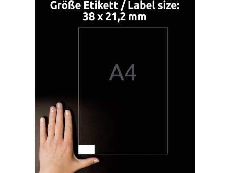 AVERY Zweckform Etiquette universelle, 38 x 21,2 mm, blanc