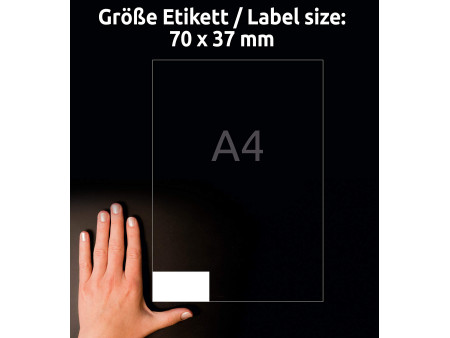 AVERY Zweckform Etiquette universelle, 70 x 37 mm, blanc