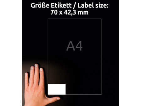 AVERY Zweckform Etiquette universelle, 70 x 42,3 mm, blanc