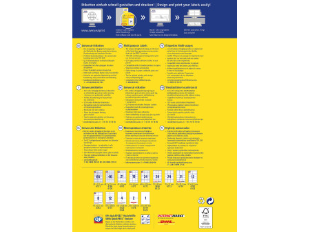 AVERY Zweckform Etiquette universelle, 70 x 42,3 mm, blanc