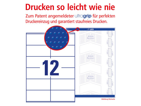 AVERY Zweckform Etiquette universelle, 105 x 48 mm, blanc
