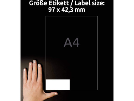 AVERY Zweckform Etiquette universelle, 97 x 42,3 mm, blanc
