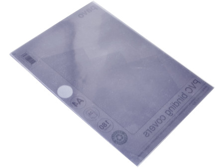 pavo Plats de couverture, A4, PVC, 0,18 mm, transparent