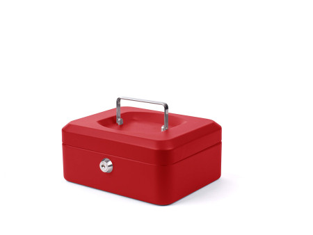 pavo Caisse à monnaie, (L)200 x (P)160 x (H)90 mm, rouge