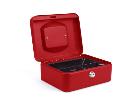 pavo Caisse à monnaie, (L)200 x (P)160 x (H)90 mm, rouge