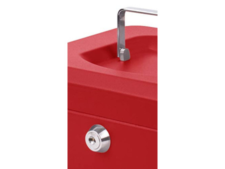 pavo Caisse à monnaie, (L)200 x (P)160 x (H)90 mm, rouge