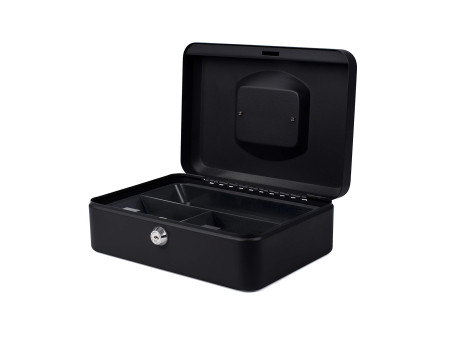 pavo Caisse à monnaie, (L)250 x (P)180 x (H)90 mm, noir