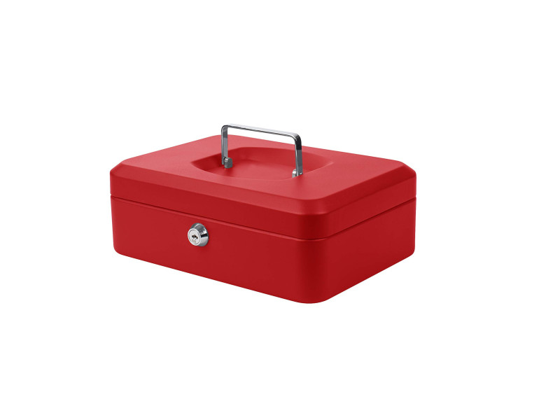 pavo Caisse à monnaie, (L)250 x (P)180 x (H)90 mm, rouge
