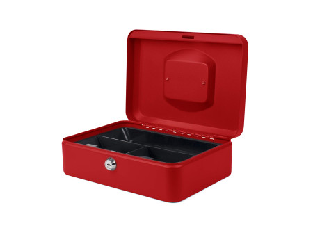 pavo Caisse à monnaie, (L)250 x (P)180 x (H)90 mm, rouge