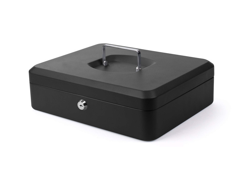 pavo Caisse à monnaie, (L)300 x (P)240 x (H)90 mm, noir