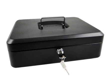 pavo Caisse à monnaie, (L)300 x (P)240 x (H)90 mm, noir