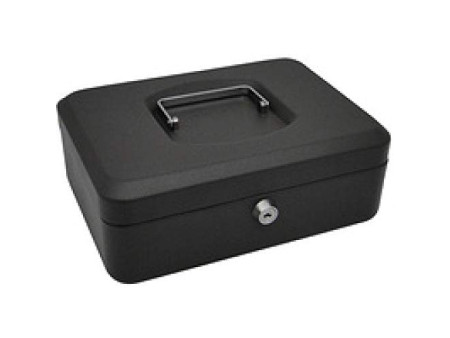 pavo Caisse à monnaie, (L)300 x (P)240 x (H)90 mm, noir