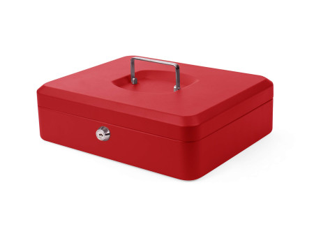 pavo Caisse à monnaie, (L)300 x (P)240 x (H)90 mm, rouge