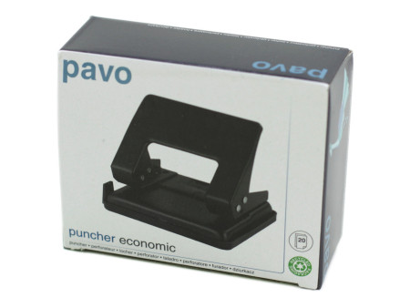 pavo Perforateur, capacité de perforation: 20 feuilles, noir