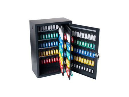 pavo Armoire à clés Deluxe, pour 80 clés, gris foncé