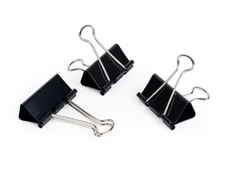 pavo Pince double clip, (L)41 mm, écartement 20 mm, noir