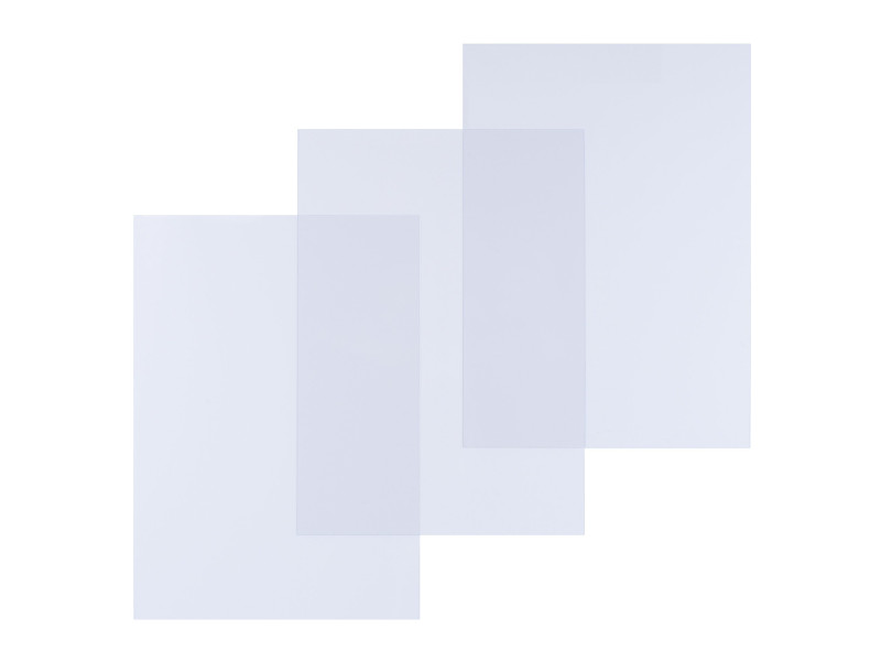 pavo Plats de couverture, A4, PP, 0,30 mm, transparent mat