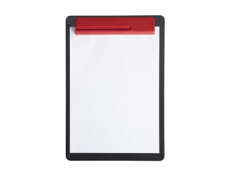 MAUL Porte-bloc 'OG', pince rouge / plaque noir
