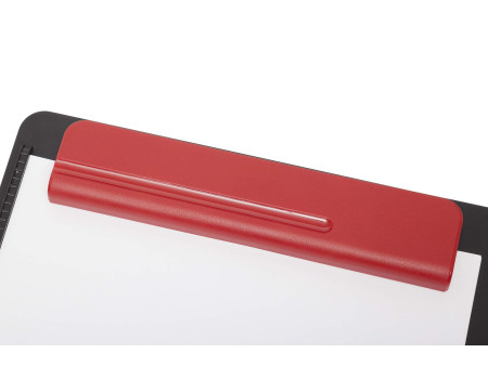 MAUL Porte-bloc 'OG', pince rouge / plaque noir