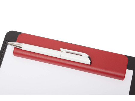 MAUL Porte-bloc 'OG', pince rouge / plaque noir