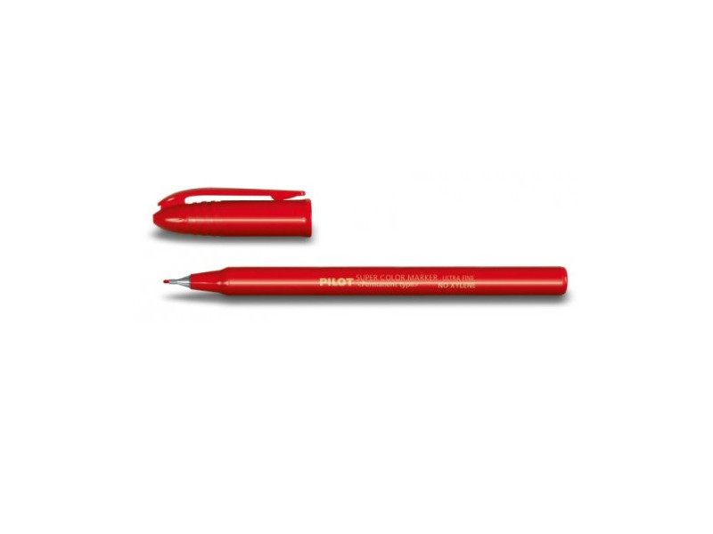 PILOT Marqueur permanent ultrafin, rouge