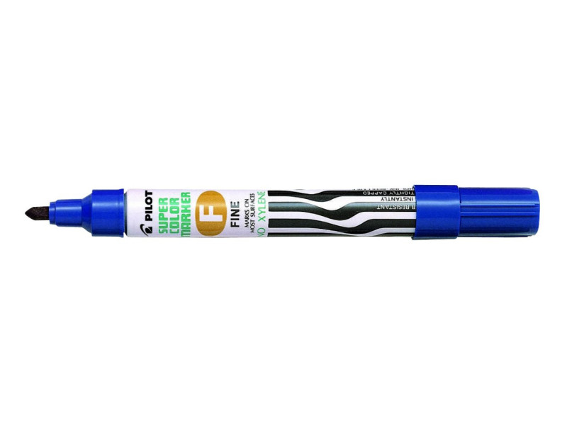 PILOT Marqueur permanent SUPER COLOR FINE, bleu