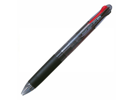 PILOT Stylo à bille 4 couleurs FEED GP4, corps: noir