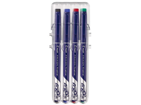 PILOT Stylo feutre Fineliner FRIXION EVOLUTIVE SET, étui 4