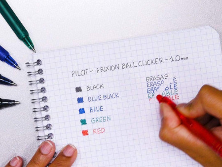 PILOT Stylo roller FRIXION BALL CLICKER 10, bleu
