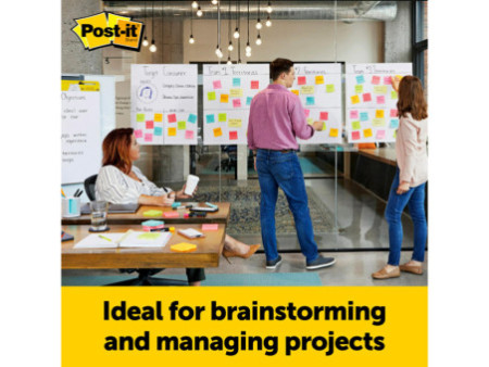 Post-it Meeting Chart Wall Pad, 508 x 584 mm, blanc