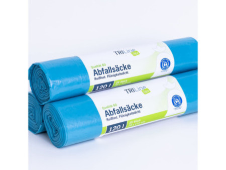 Secolan TRILine Sac poubelle renforcé, extra résistant,120 L