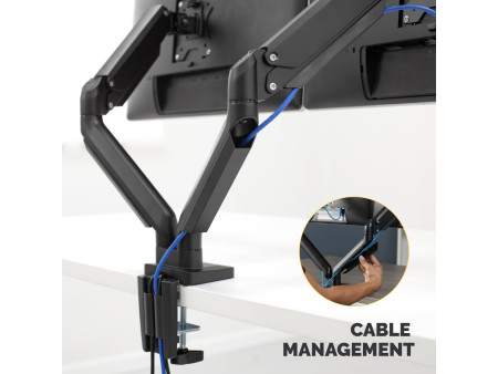 Fellowes Bras support pour écran double Platinum Series