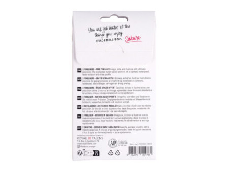 SAKURA Feutre fin Pigma Micron, set de 3 + étui GRATUIT