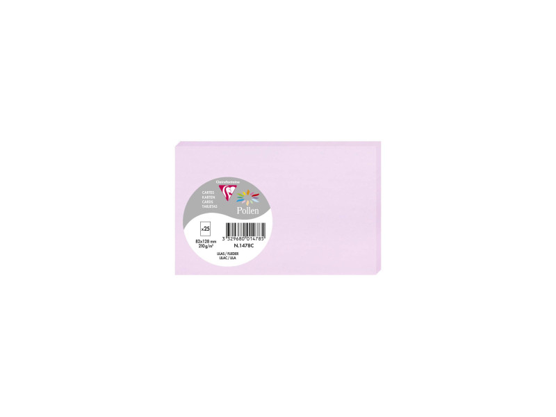 Pollen by Clairefontaine Carte 82 x 128 mm, lilas