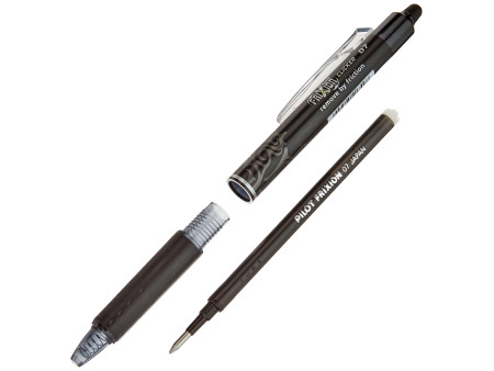 PILOT Stylo roller FRIXION BALL CLICKER 07, noir