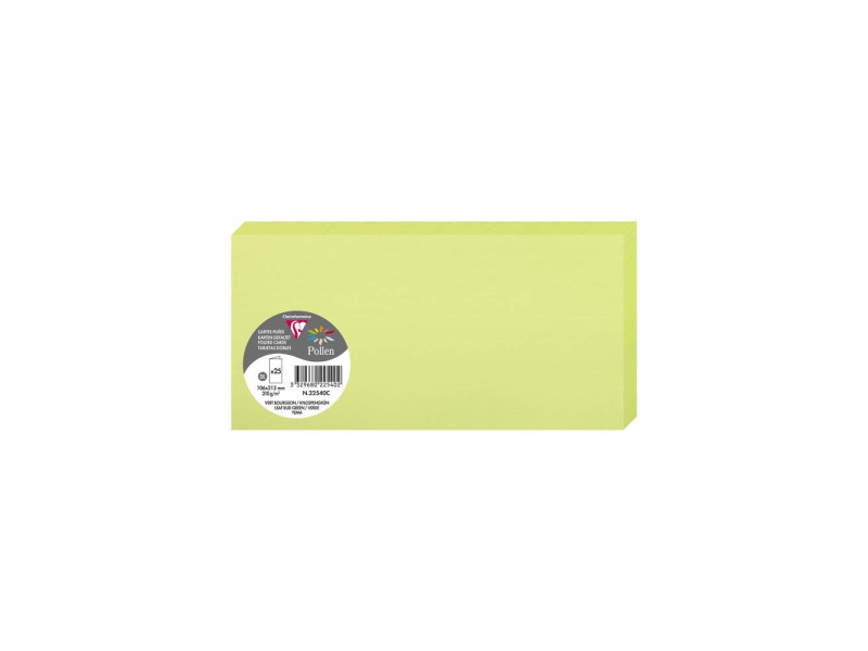 Pollen by Clairefontaine Carte double DL, vert bourgeon