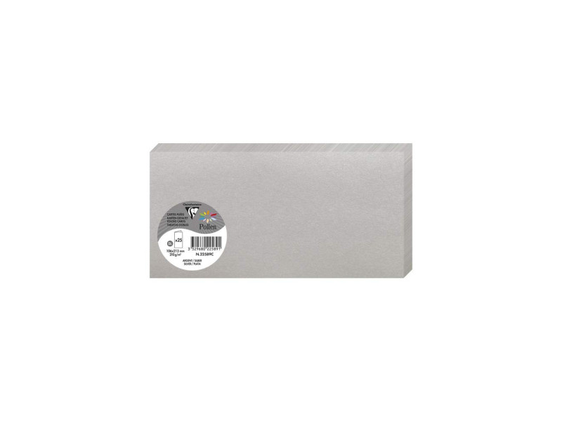 Pollen by Clairefontaine Carte double DL, argent