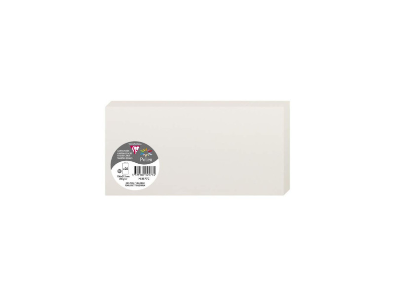 Pollen by Clairefontaine Carte double DL, gris perle