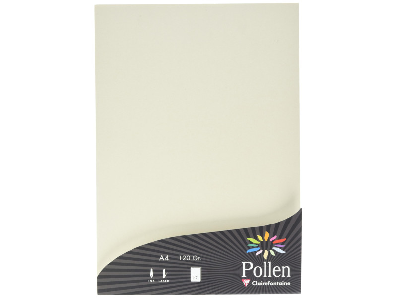 Pollen by Clairefontaine Papier A4, ivoire irisé
