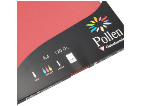 Pollen by Clairefontaine Papier A4, bordeaux