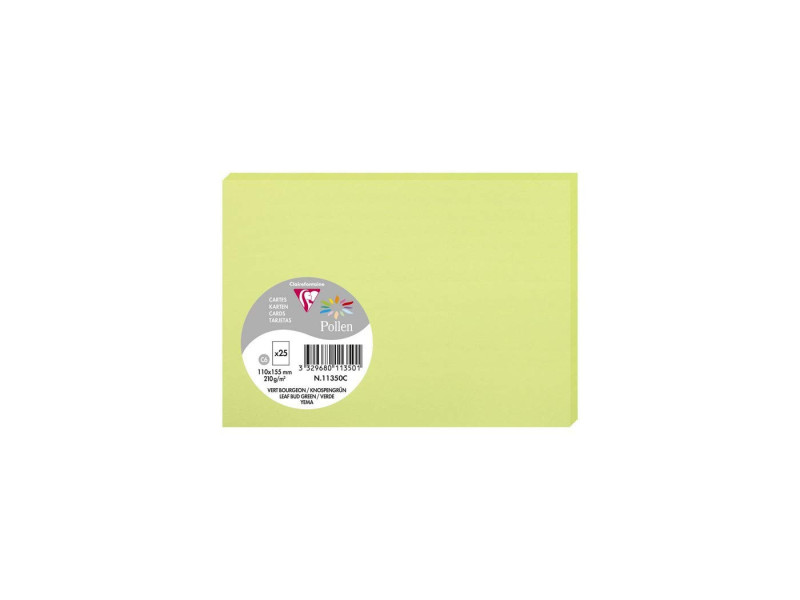 Pollen by Clairefontaine Carte C6, vert bourgeon