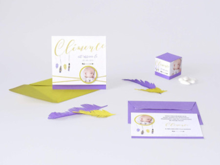 Pollen by Clairefontaine Carte DL, bleu lavande