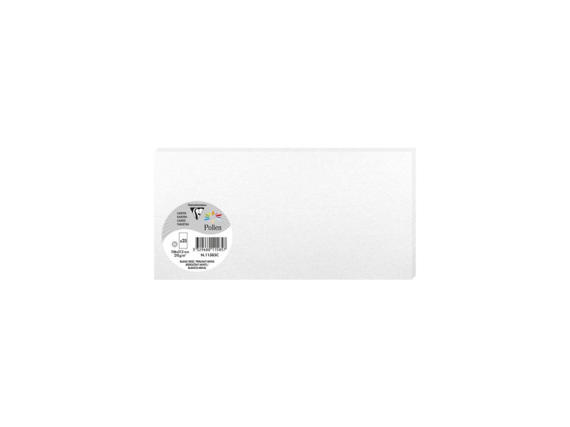 Pollen by Clairefontaine Carte DL, blanc irisé